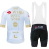 Set Fietsshirt + Korte Koersbroek 2024 Jumbo-Visma Lease A Bike Wit